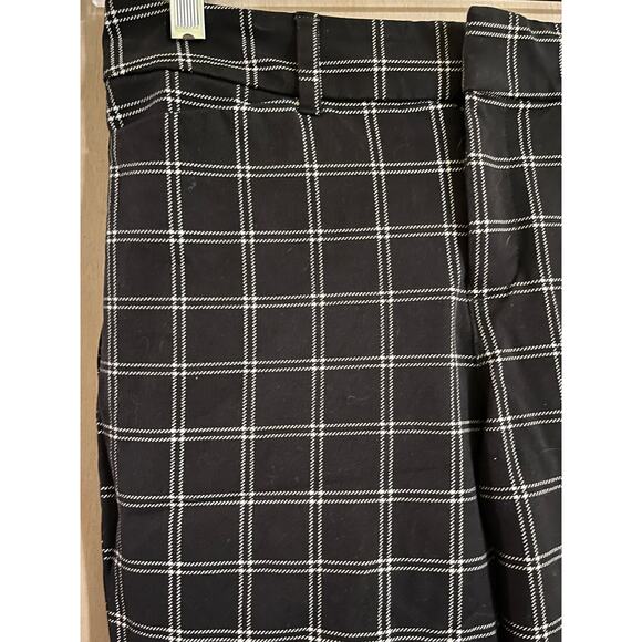 Old Navy Pixie Skinny Pants Women’s Black Plaid size 6 Stretch Office Career - Picture 2 of 6
